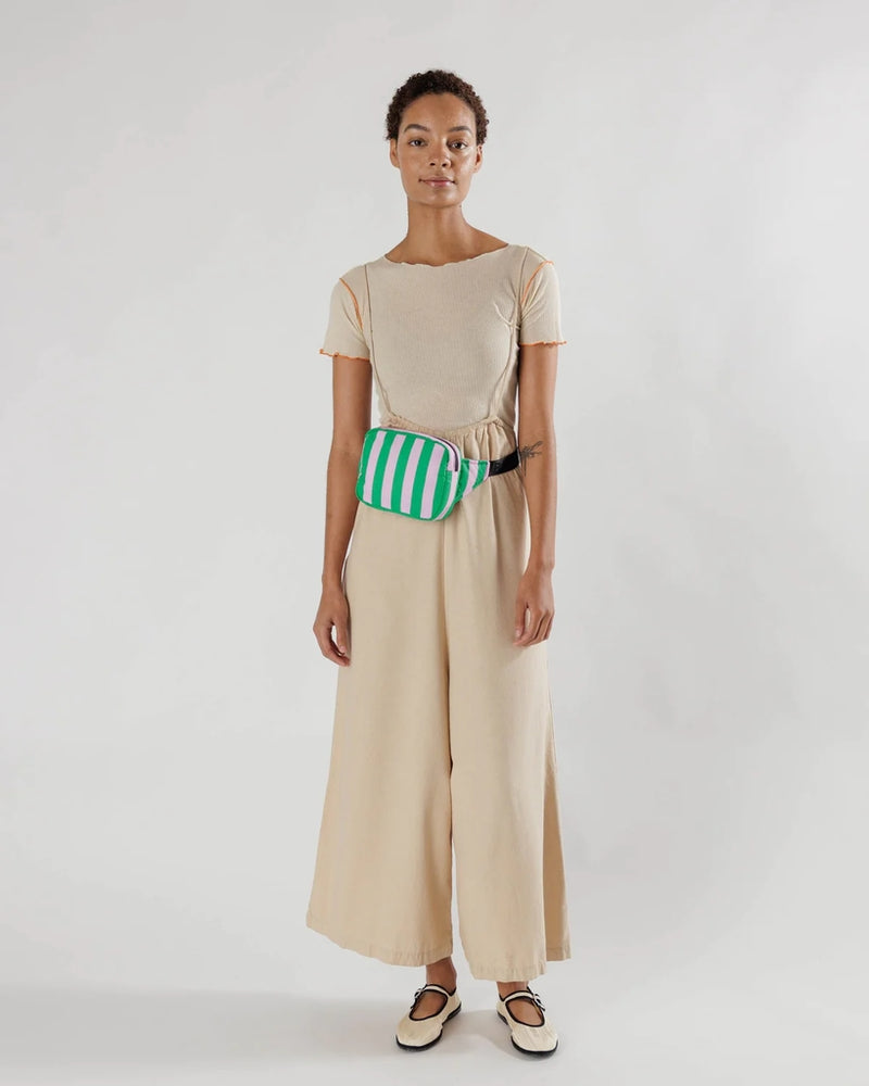 
                      
                        Puffy Fanny Pack - Pink Green Awning Stripe
                      
                    