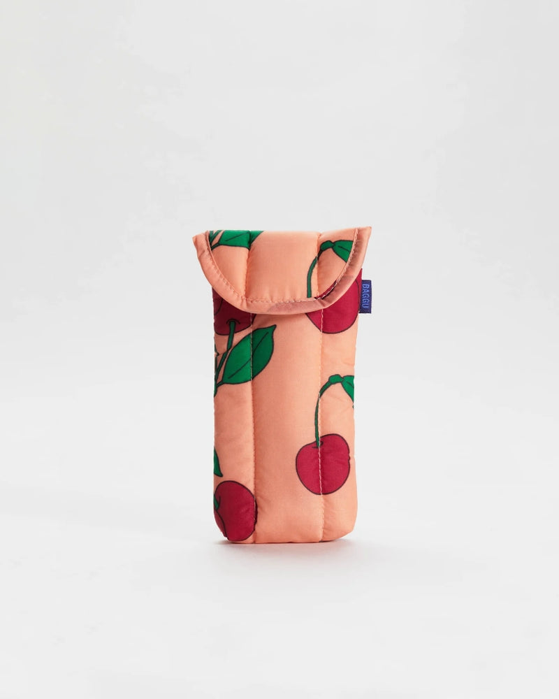 Puffy Glasses Case - Sherbet Cherry