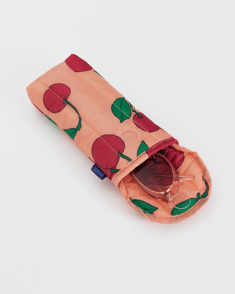 Puffy Glasses Case - Sherbet Cherry