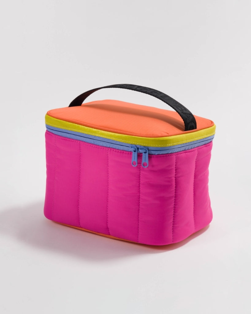 Puffy Lunch Bag - Pink Citrus