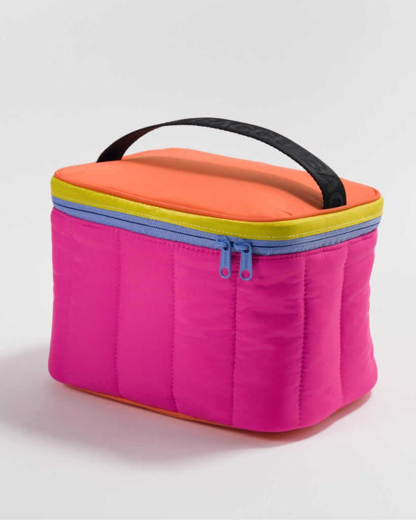 Puffy Lunch Bag - Pink Citrus