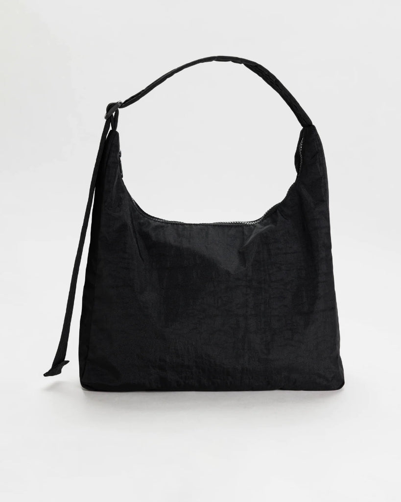 Nylon Shoulder Bag - Black