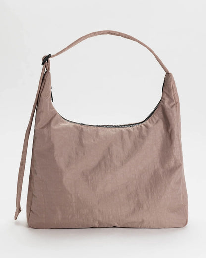 Nylon Shoulder Bag - Taupe