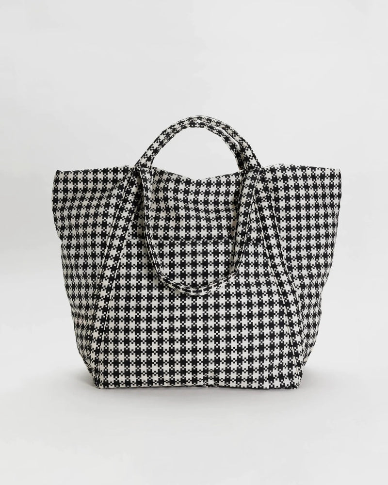 
                      
                        Travel Cloud Bag - Black & White Pixel Gingham
                      
                    