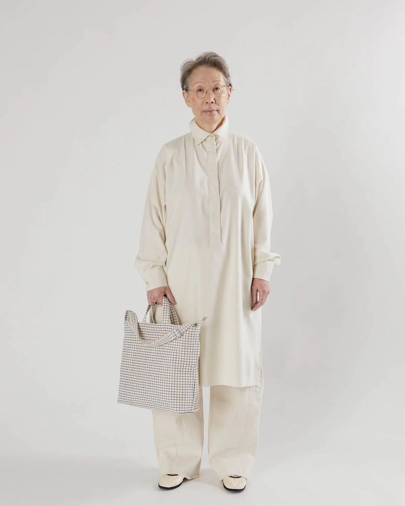 
                      
                        Horizontal Zip Duck Bag - Natural Grid
                      
                    