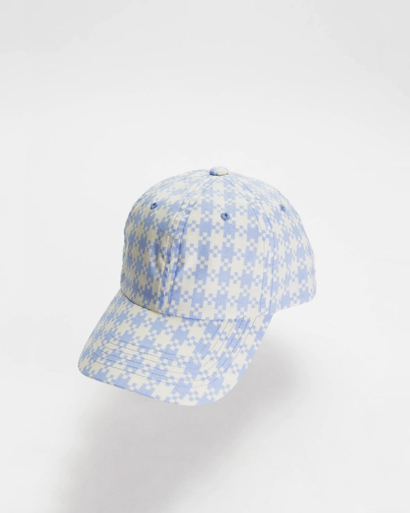 
                      
                        Baseball Cap - Blue Pixel Gingham
                      
                    