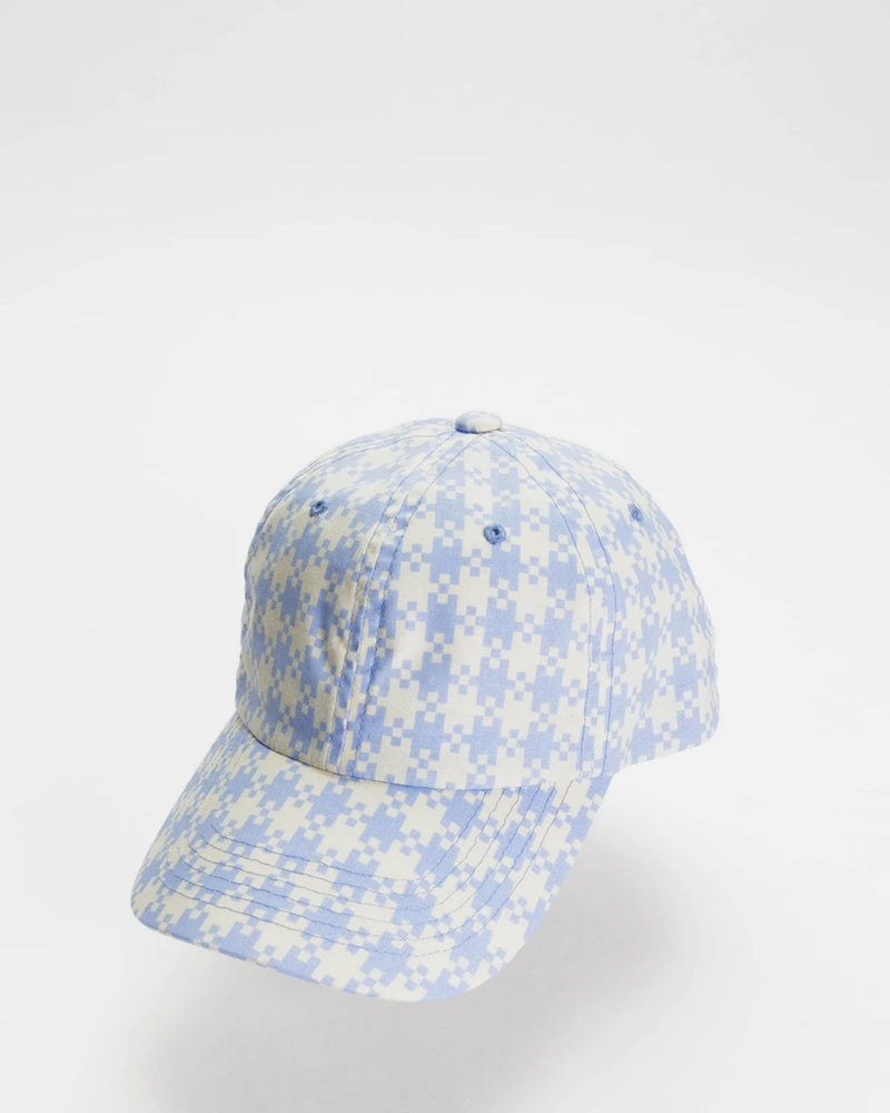 
                      
                        Baseball Cap - Blue Pixel Gingham
                      
                    