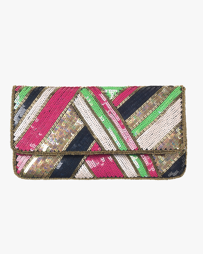 Sequined Clutch Dace - Pink Yarrow