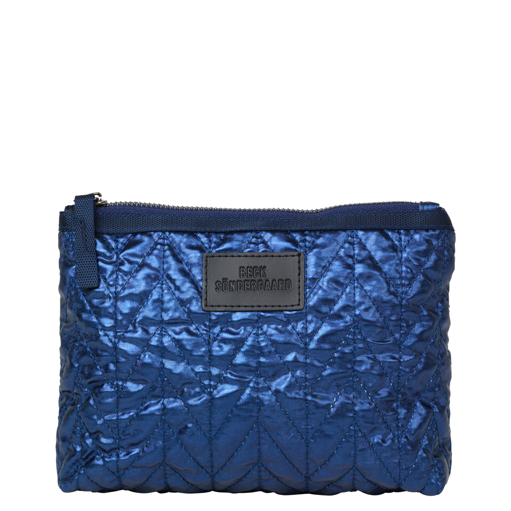 Lola Metallic Make Up Bag - Classic Navy