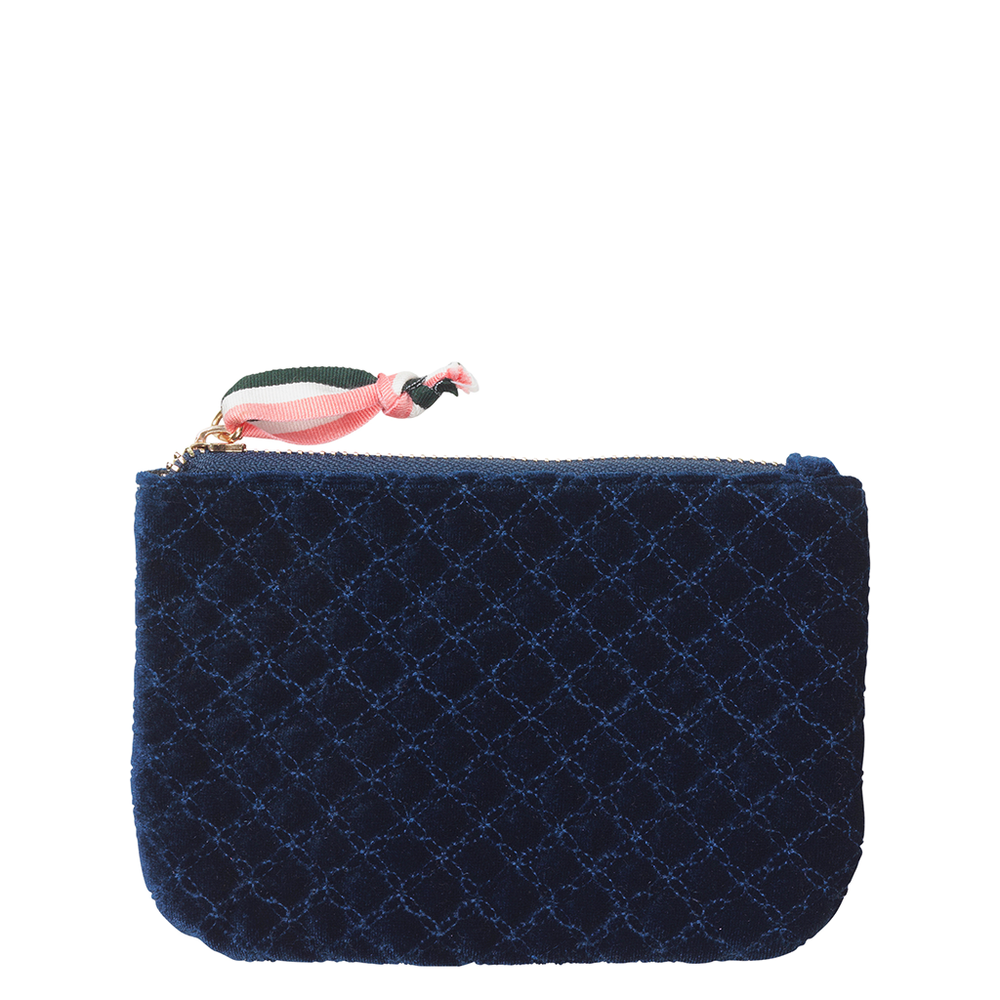 Lura Velvet Pouch - Blue Nights