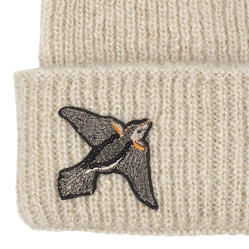 Jadie Bird Hat - Nutmeg White