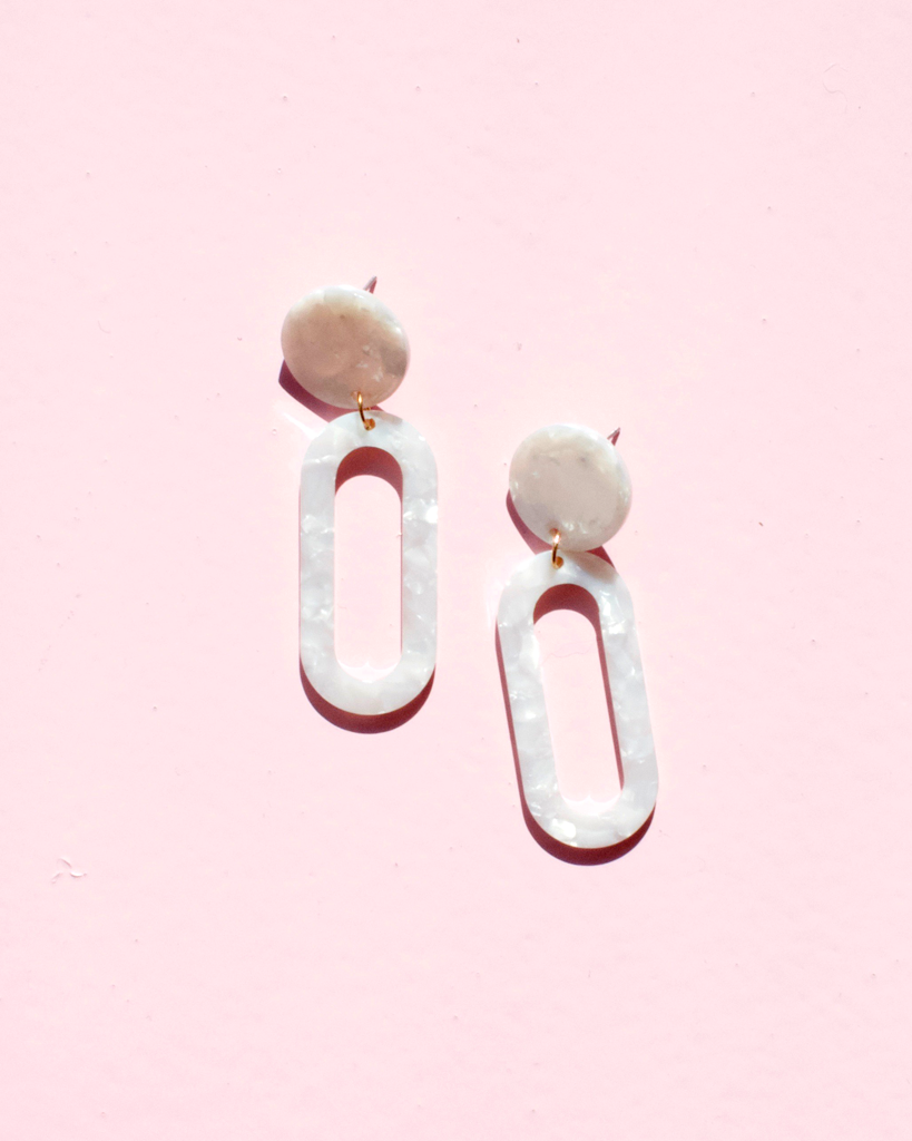 Dia Earrings - Ivory Torte