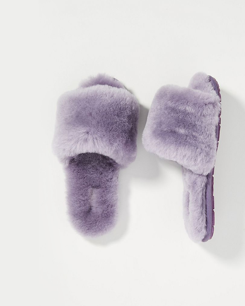 Frankie Shearling Slippers - Lilac