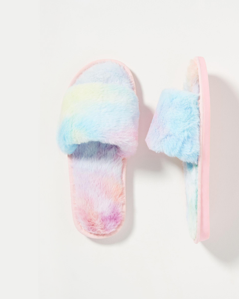 
                      
                        Leila Faux Fur Slippers - Sherbet Tie Dye
                      
                    