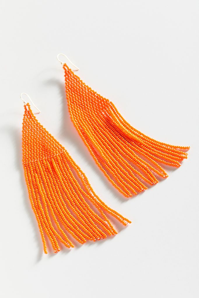 Lily Beaded Earrings - Clementine
