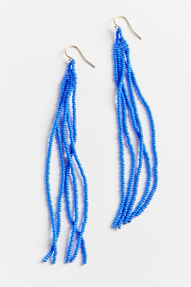 
                      
                        Luna Beaded Earrings - Blue Pop
                      
                    