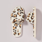 Maile Faux Fur Slippers - Light Coco Spot