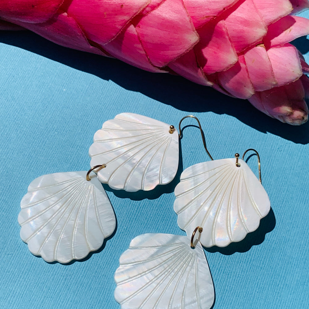 
                      
                        Paisley Earrings - Shell
                      
                    