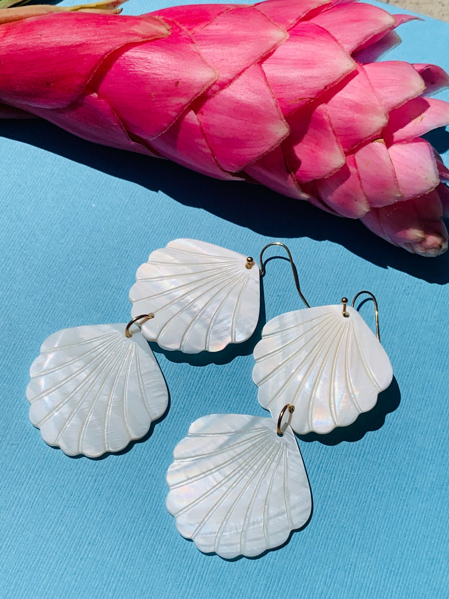 Paisley Earrings - Shell