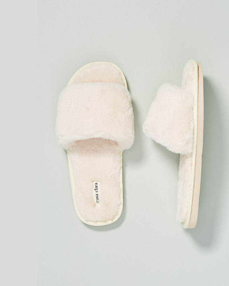 
                      
                        Sage Faux Fur Slippers - Cream
                      
                    