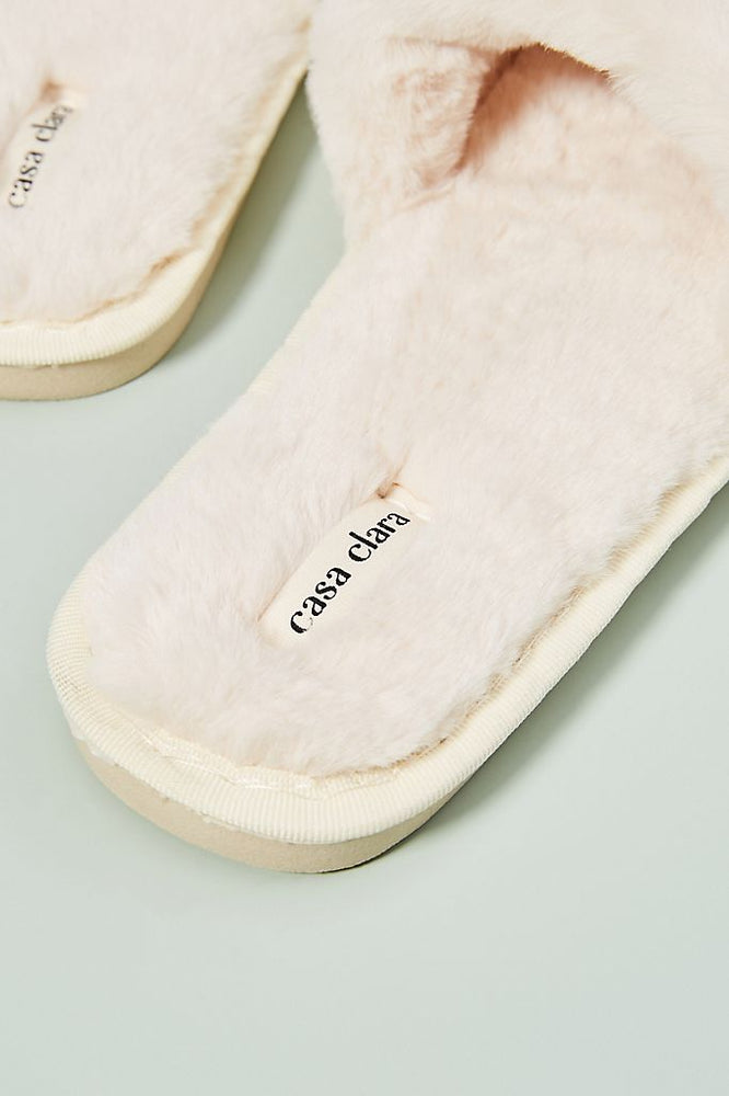 
                      
                        Sage Faux Fur Slippers - Cream
                      
                    