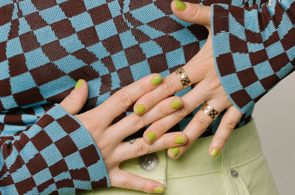 
                      
                        Checkered Ring - Gold
                      
                    