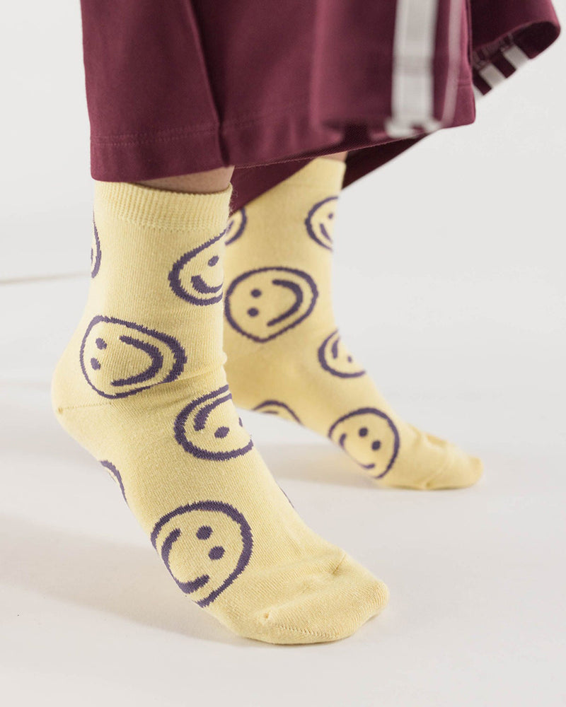 Crew Socks - Happy Butter