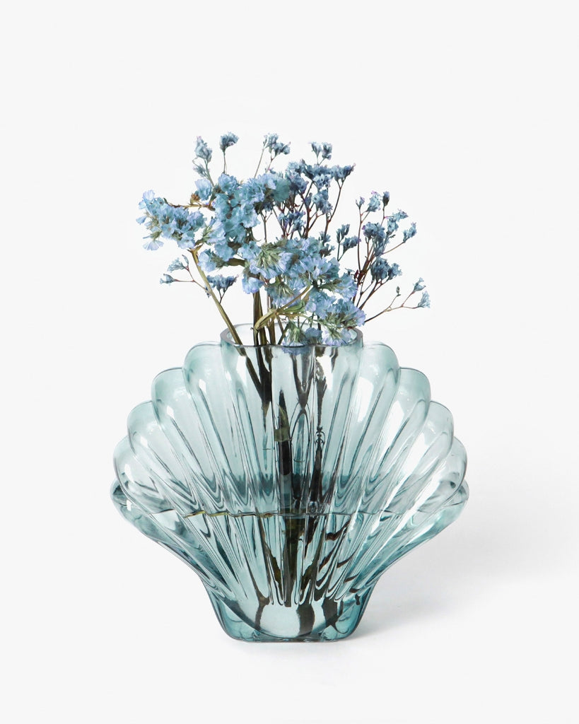 Flower Vase - Blue Shell