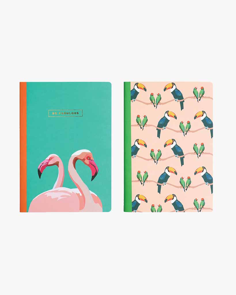 Set of Two A5 Notebooks - Be Fabulous