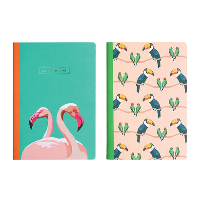 Set of Two A5 Notebooks - Be Fabulous