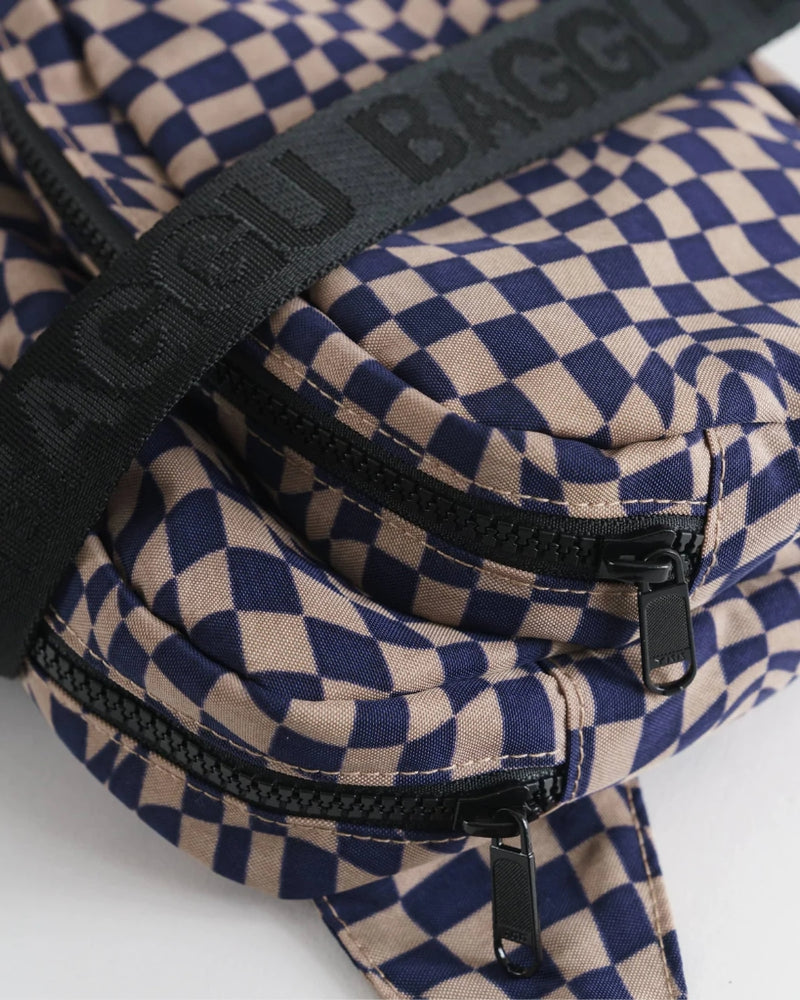 
                      
                        Fanny Pack - Indigo Trippy Checker
                      
                    