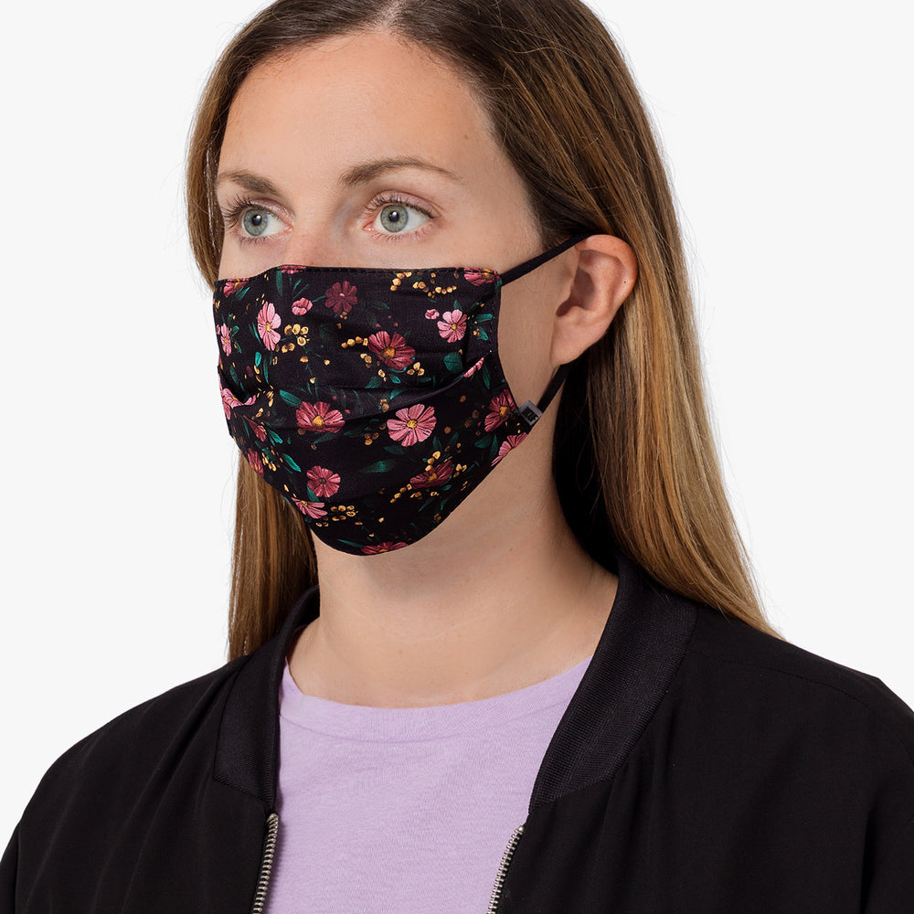 
                      
                        Face Mask - Black Flowers
                      
                    