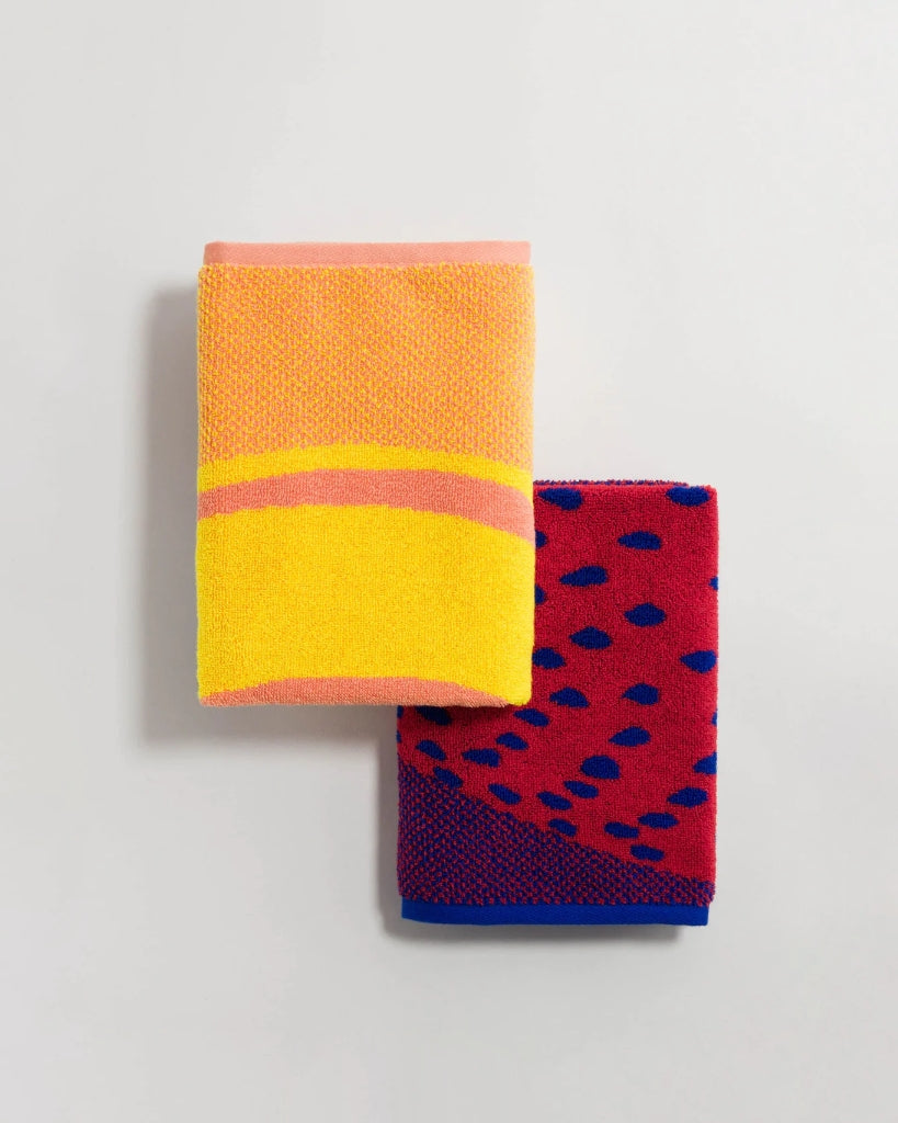 Hand Towel Set Of Two - Giant Fruit Mix