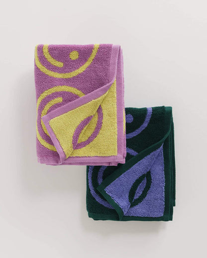 Hand Towel Set Of Two - Happy Mix