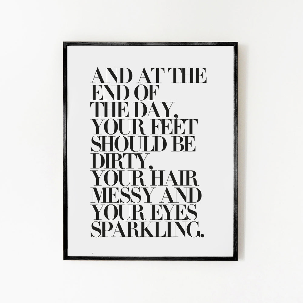 
                      
                        Art Print - At The End Of The Day
                      
                    