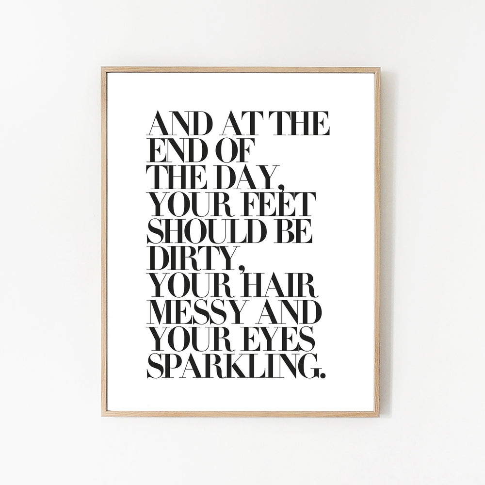 
                      
                        Art Print - At The End Of The Day
                      
                    