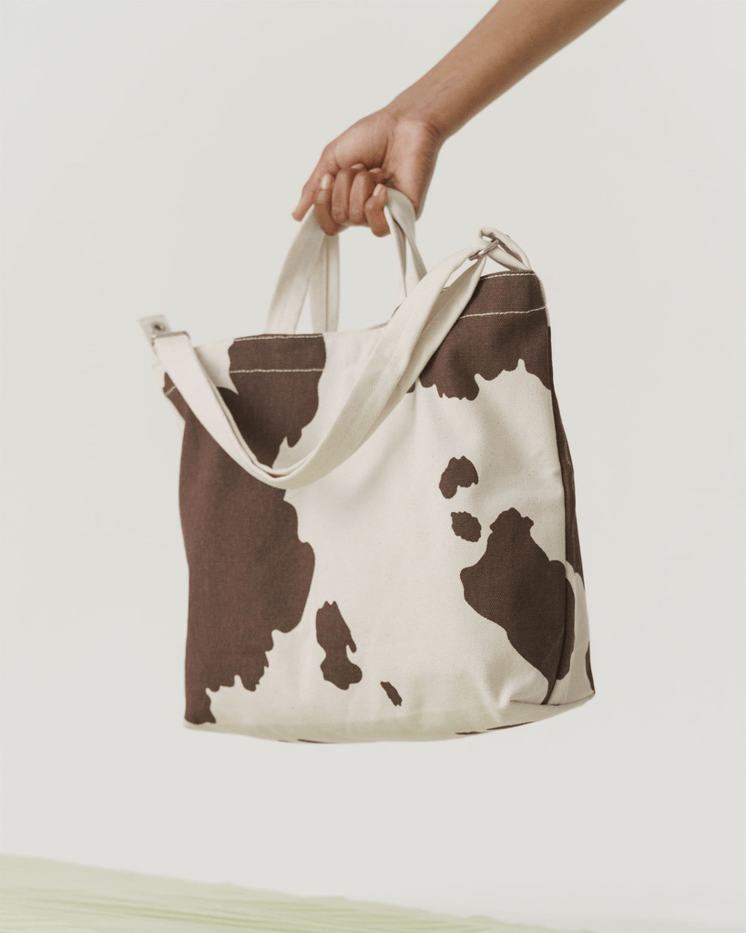 Horizontal Duck Bag - Brown Cow