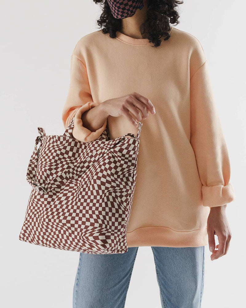 
                      
                        Horizontal Duck Bag - Maroon Trippy Checker
                      
                    