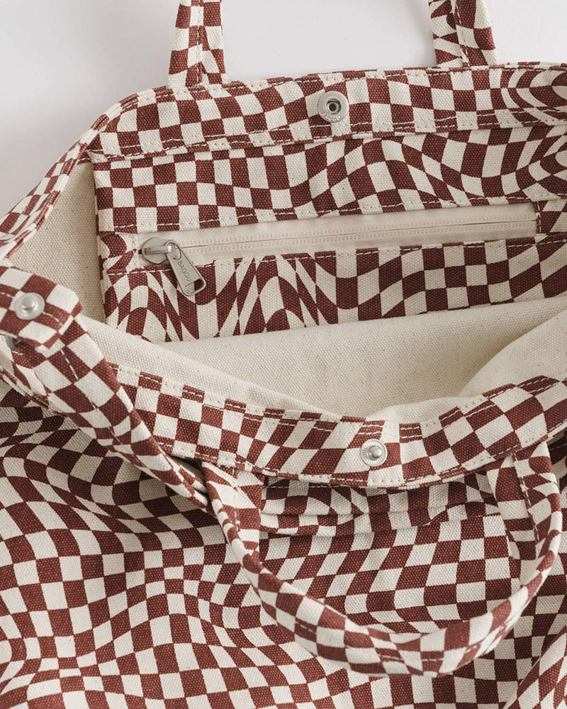 
                      
                        Horizontal Duck Bag - Maroon Trippy Checker
                      
                    