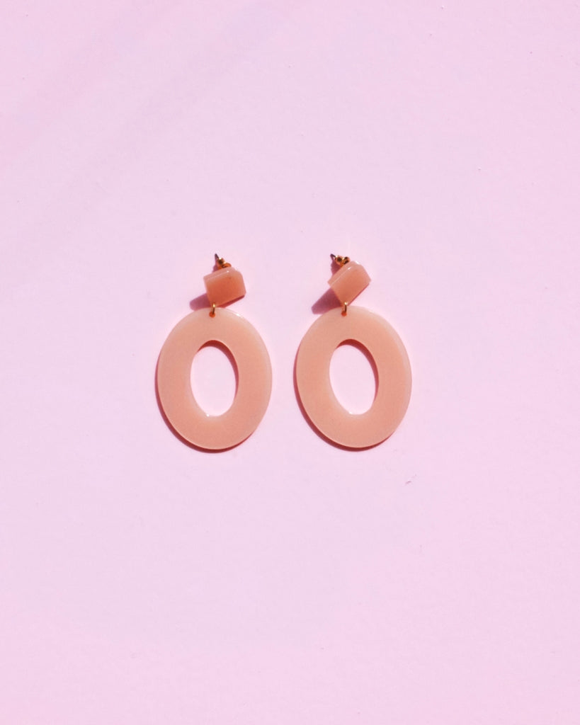 The Peach Earrings - Blush