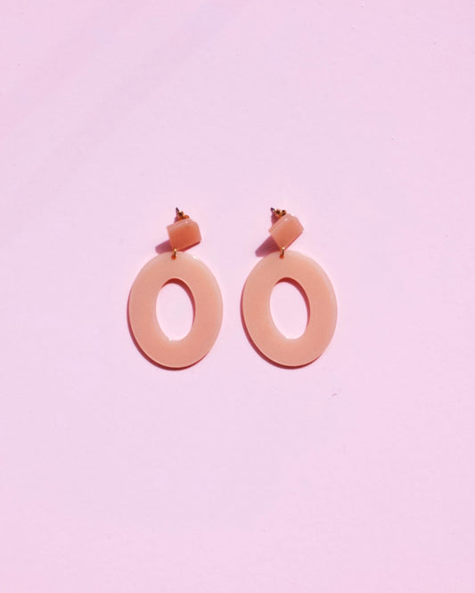 The Peach Earrings - Blush