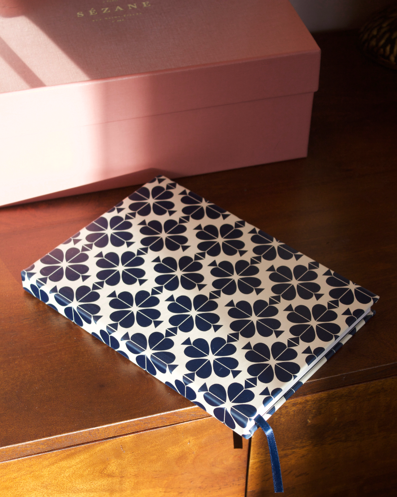Daily To-Do Planner - Navy Spade Flower