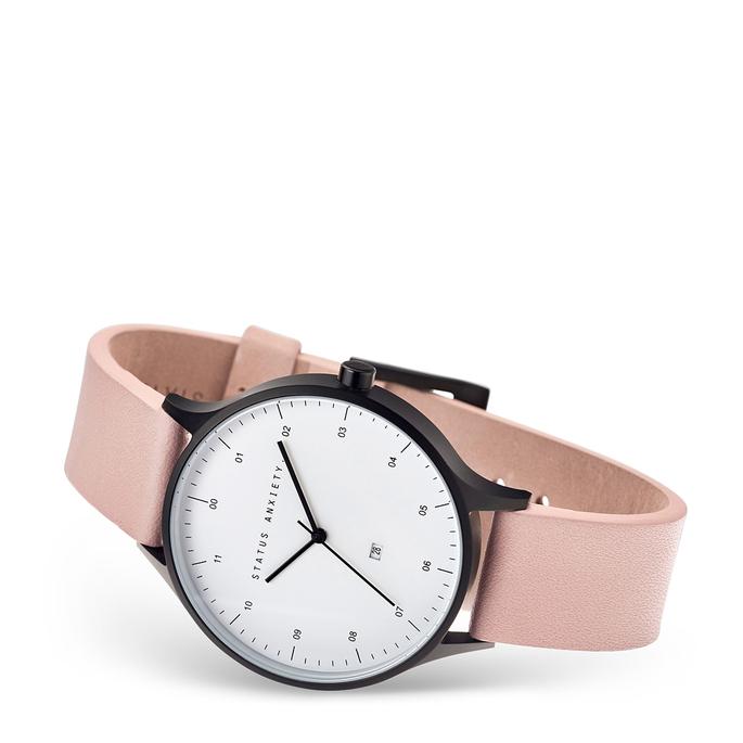 
                      
                        Inertia - Matte Black / White Face / Blush Strap
                      
                    