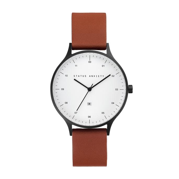 
                      
                        Inertia - Matte Black / White Face / Tan Strap
                      
                    