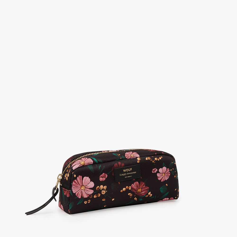 
                      
                        Small Make-Up Pouch - Black Flowers
                      
                    