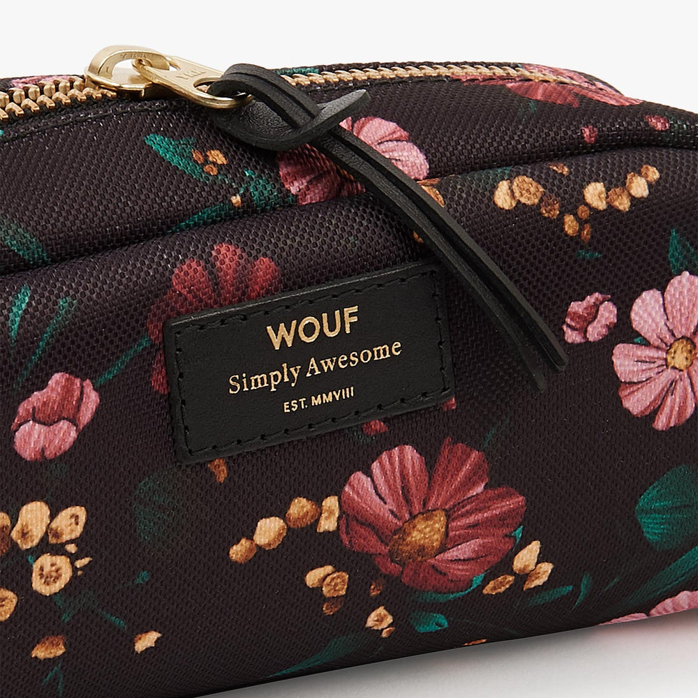 
                      
                        Small Make-Up Pouch - Black Flowers
                      
                    