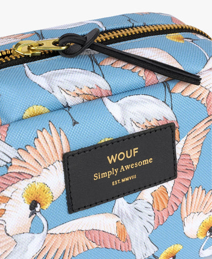 Large Make-Up Pouch - Imperial Heron