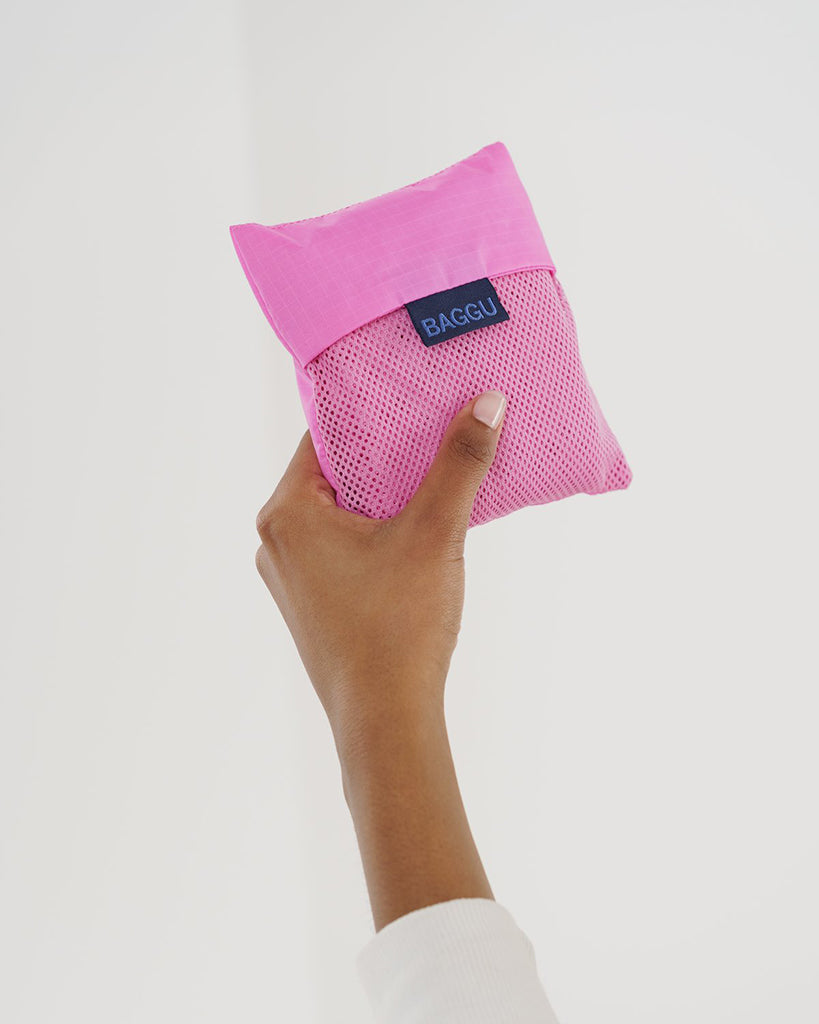 Mesh Shopper Bag - Bright Pink