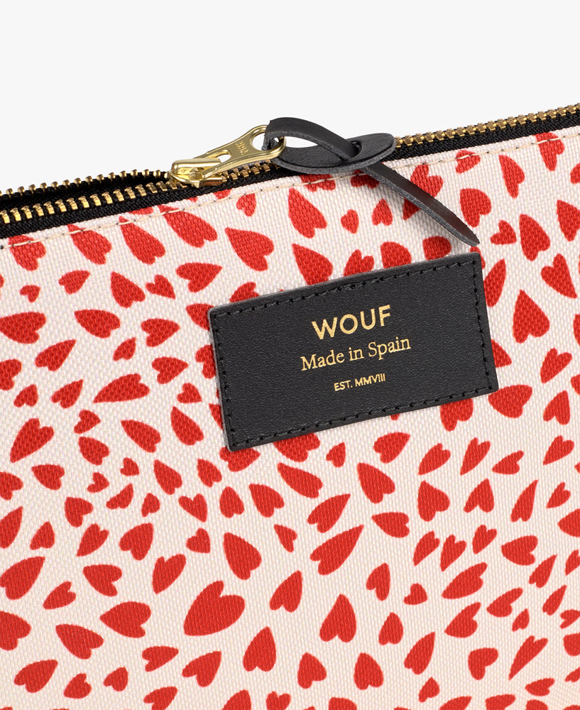 
                      
                        Pouch Bag - White Hearts
                      
                    
