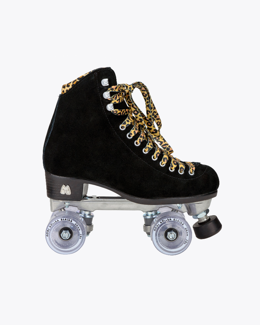 Panther Roller Skates - Black Suede